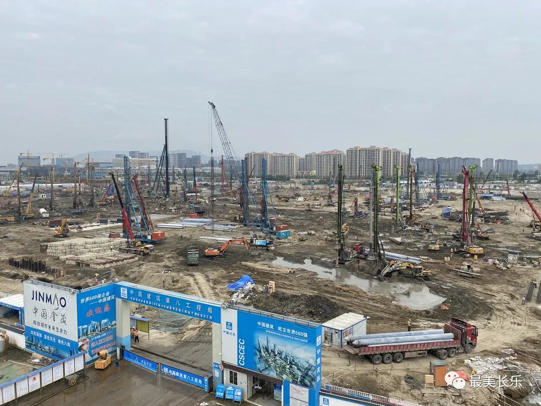 滨海新城CBD输配环已完成桩基建设70% 滨海新城CBD输配环已完成桩基建设70%