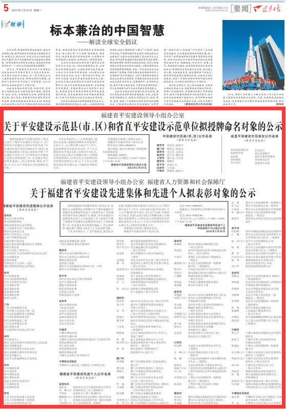 示范!先进!福建全省公示!长乐1人上榜! 示范!先进!福建全省公示!长乐1人上榜!